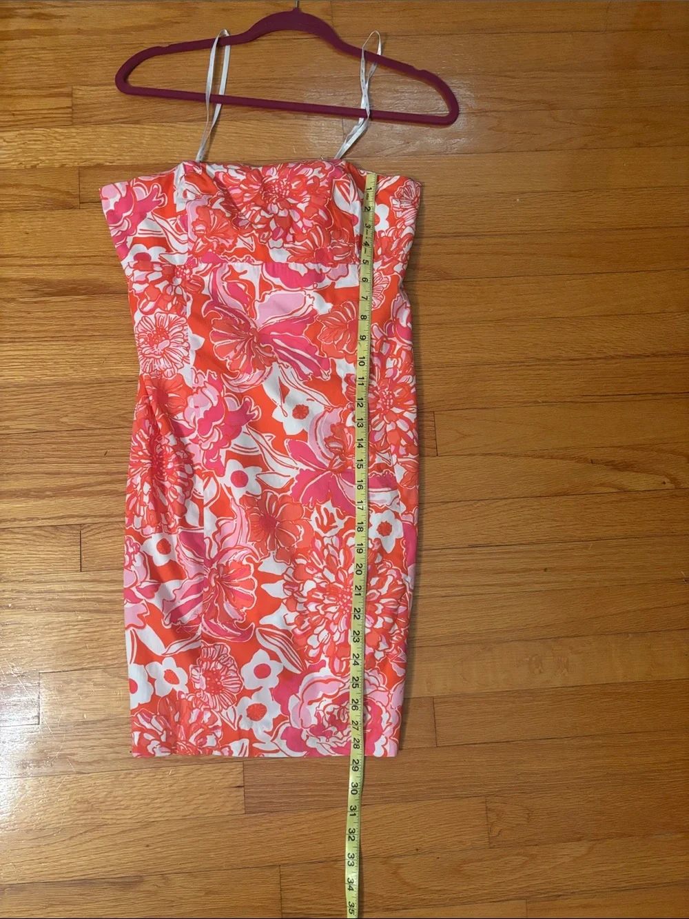 Lilly Pulitzer Franco Orange Strapless Dress - Picture 6 of 6